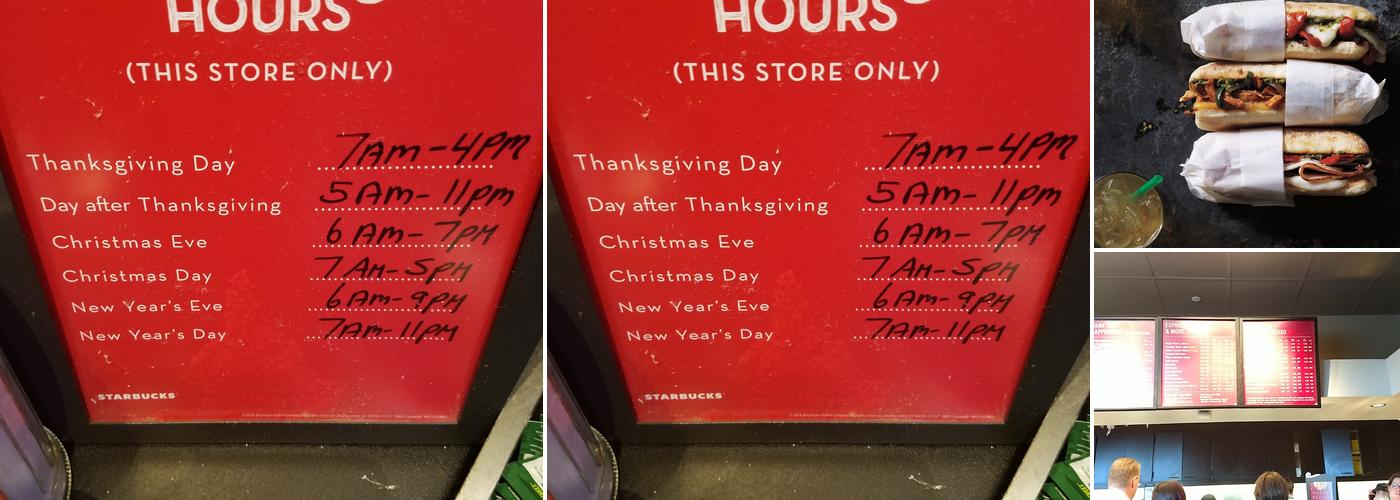 Starbucks Menu