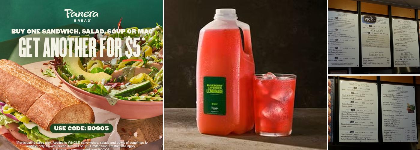 Panera Bread Menu