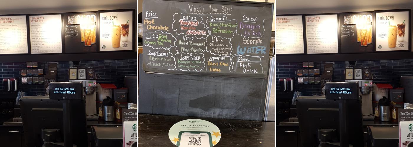 Starbucks Menu