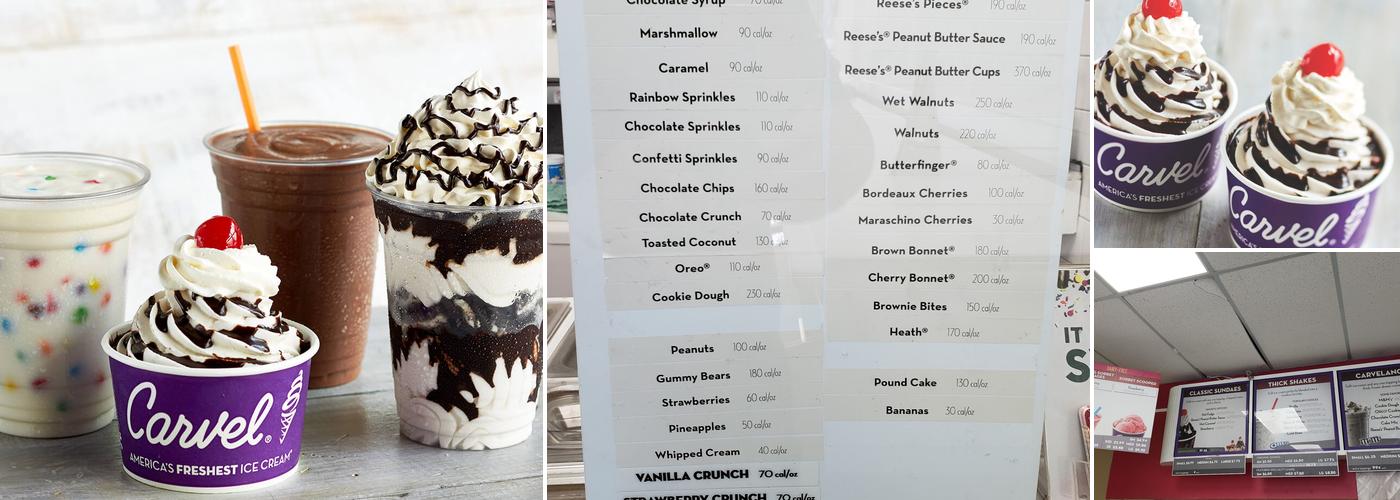 Carvel Menu