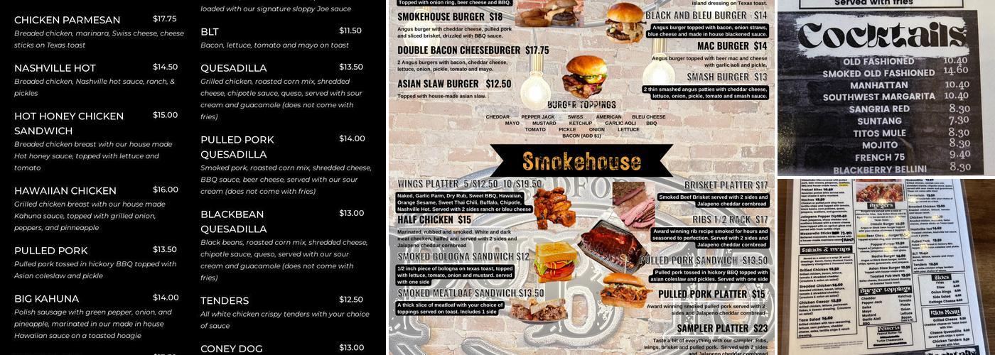 Pub 15 Menu