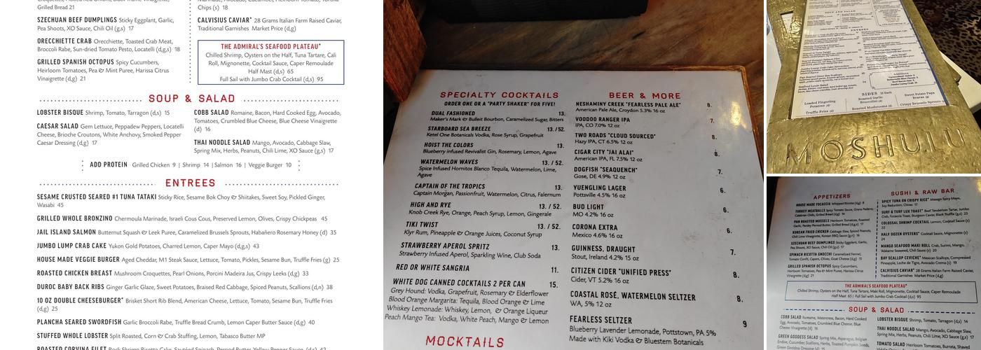 The Deck Philly Menu