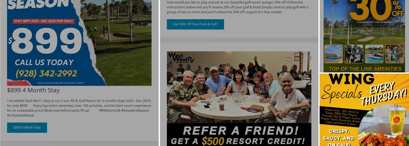 Westwind Bar and Grill Menu