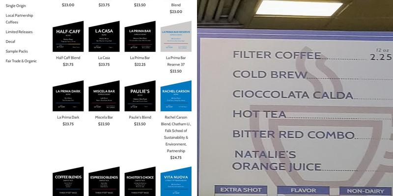 La Prima Espresso Company - Downtown Menu