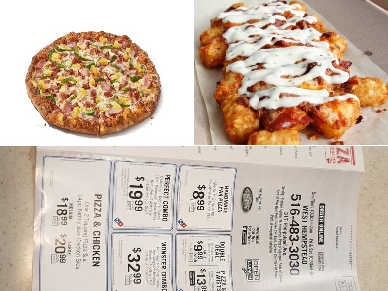 Domino's Pizza Menu