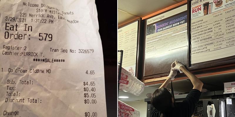 Dunkin' Menu