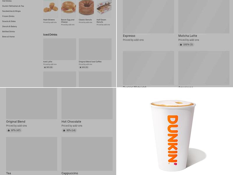Dunkin' Menu