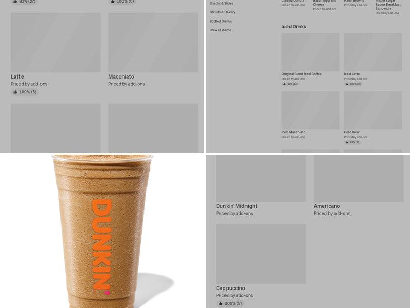 Dunkin' Menu