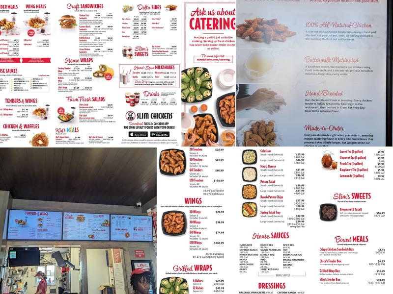 Slim Chickens Menu