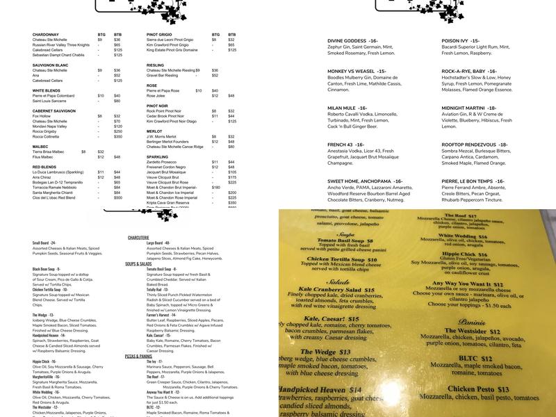 Ivy Menu