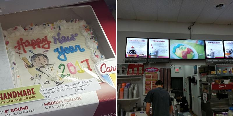 Carvel Menu