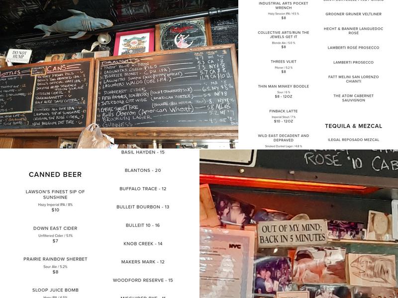 Spring Lounge Menu
