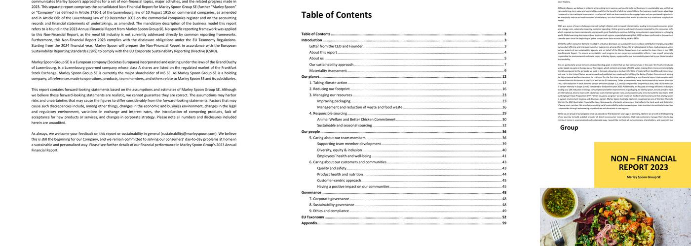 Martha Stewart & Marley Spoon Menu