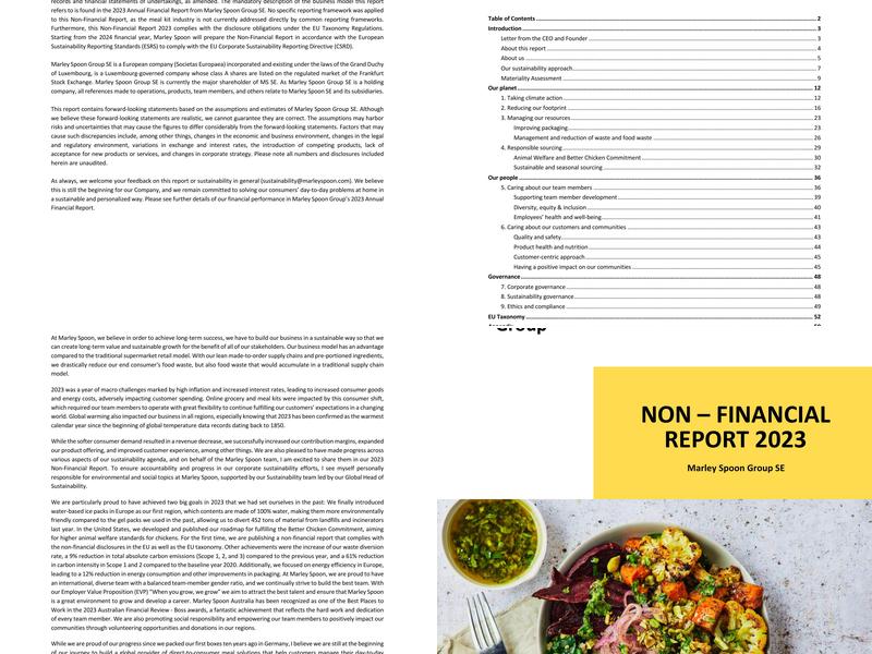 Martha Stewart & Marley Spoon Menu