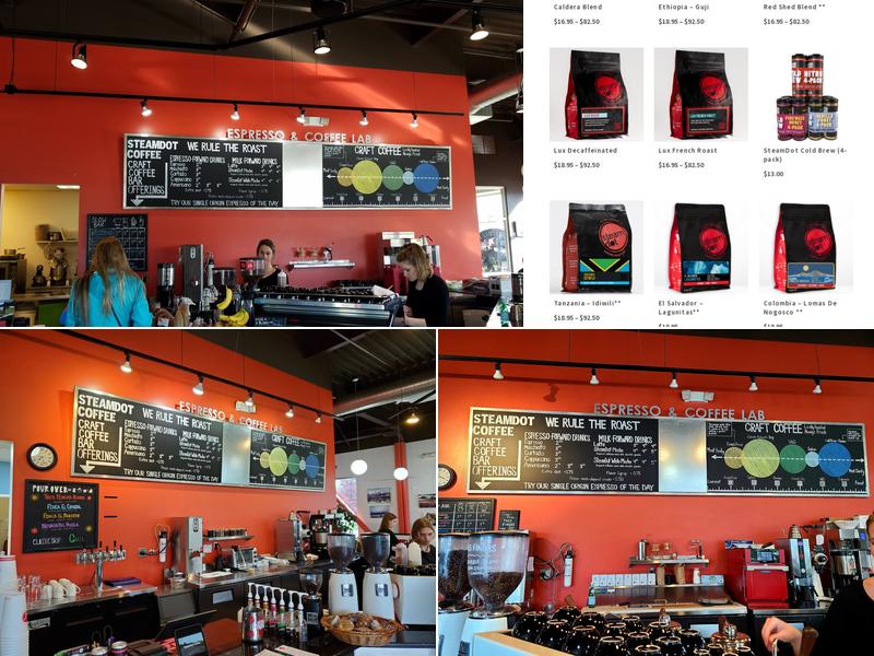 SteamDot Coffee & Espresso Lab Menu