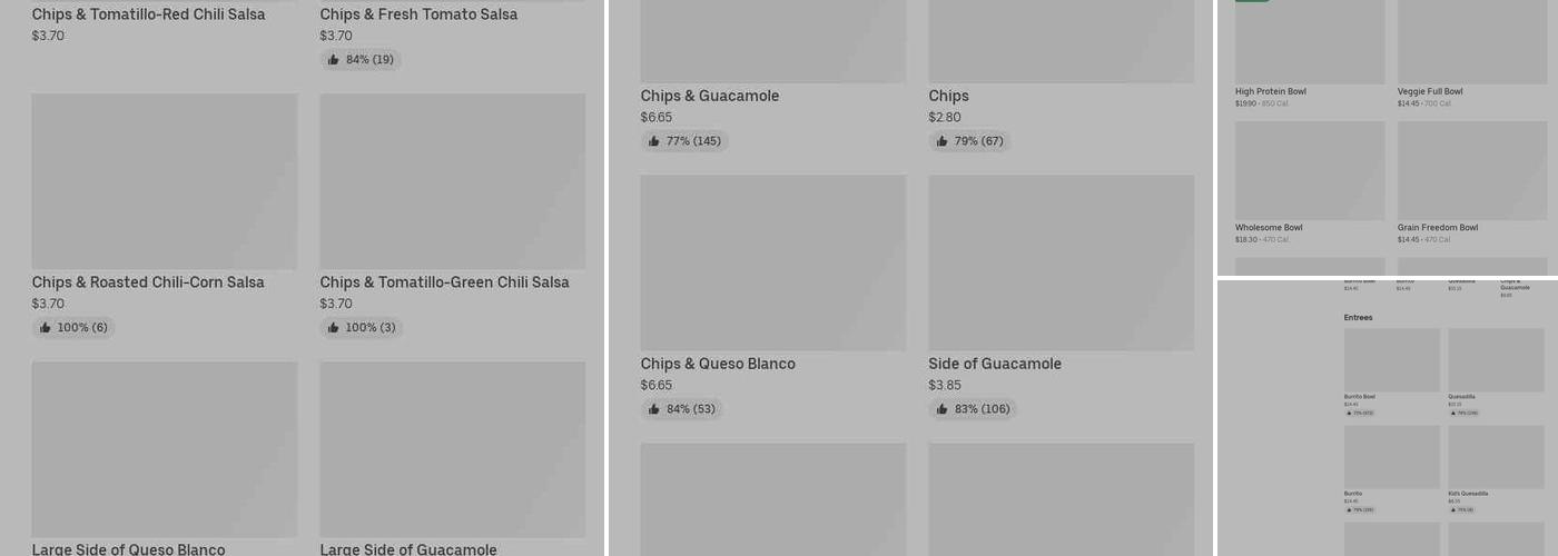 Chipotle Mexican Grill Menu