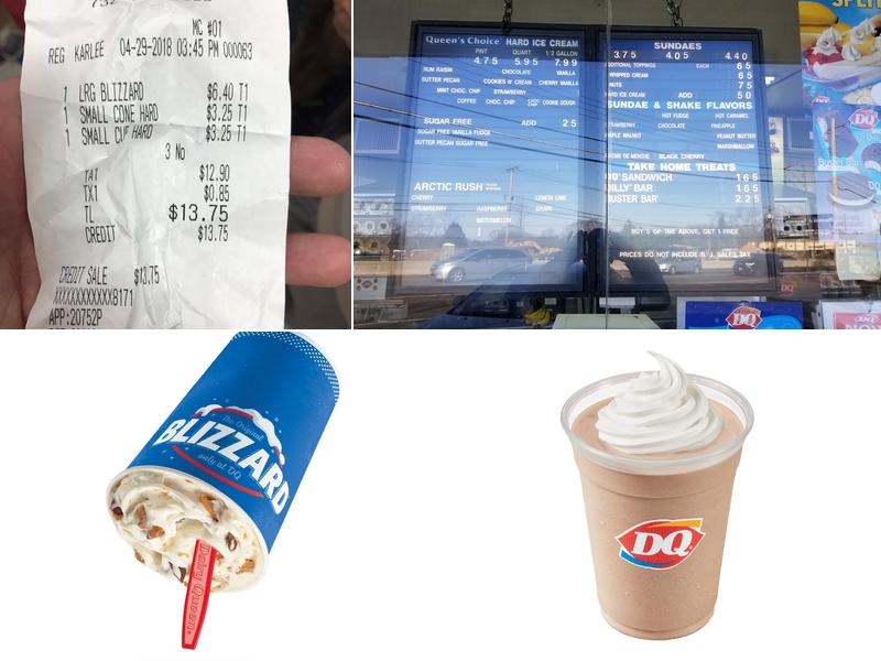 Dairy Queen (Treat) Menu