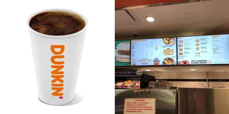 Dunkin' Menu