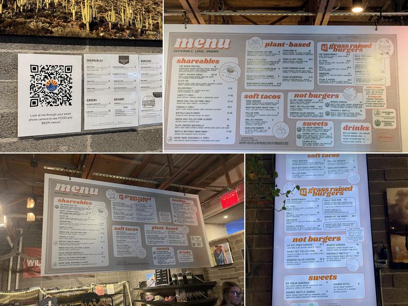 Arizona Wilderness DTPHX Menu