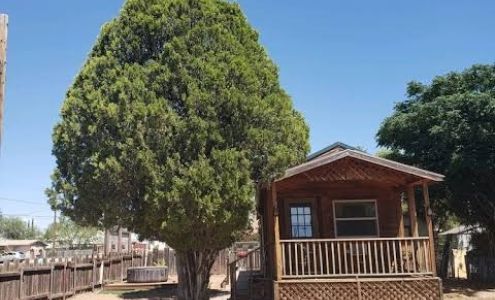 Stampede RV & Cabin Rental with Hot Tubs! Home of the "Shot Gun Cafe"! Tombstone