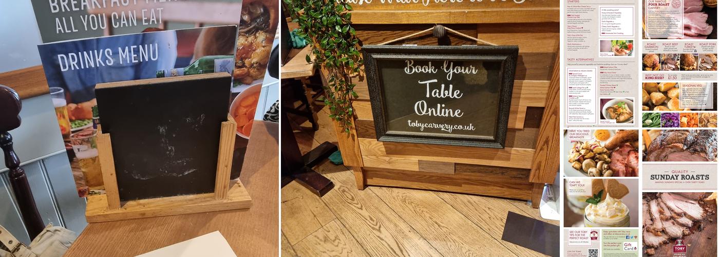 Toby Carvery Burnt Tree Island Menu