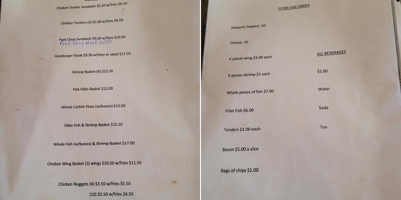 Juanita's Restaurant Menu