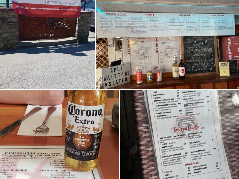 Seaside Restaurant Menu