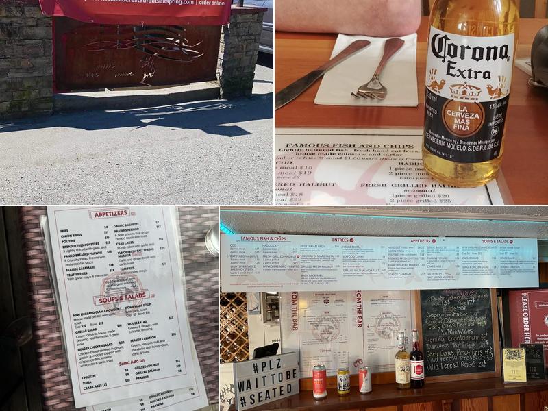 Seaside Restaurant Menu