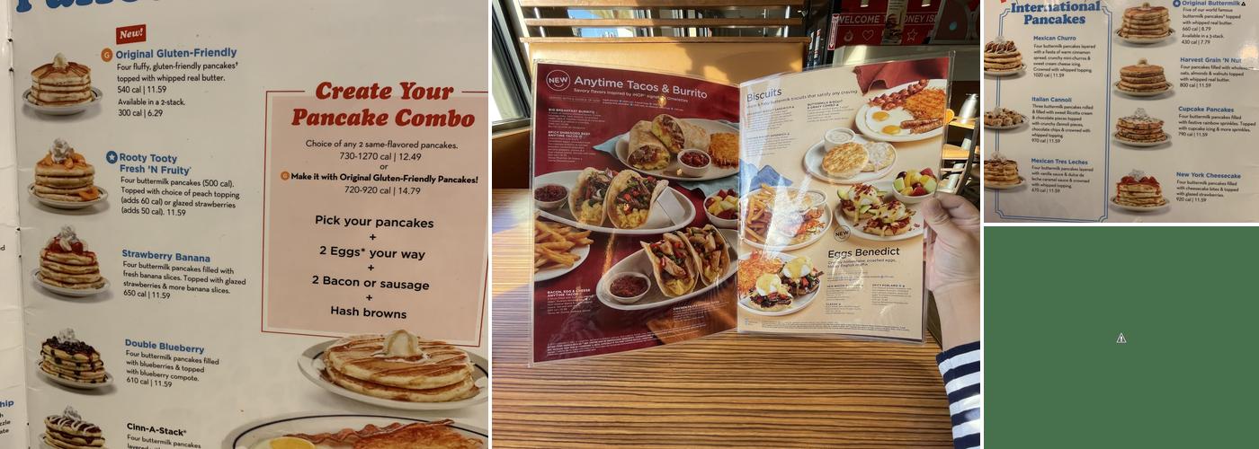 IHOP Menu