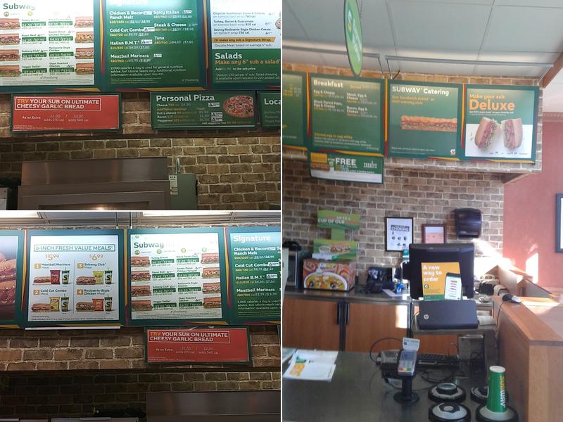 Subway Menu