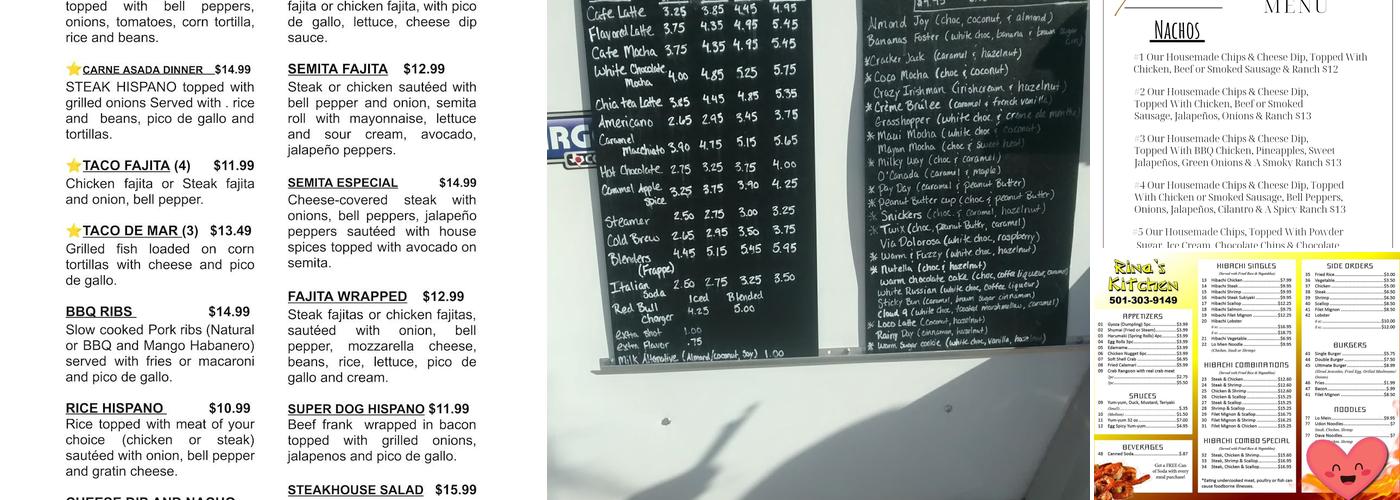 The Main St. Station Menu