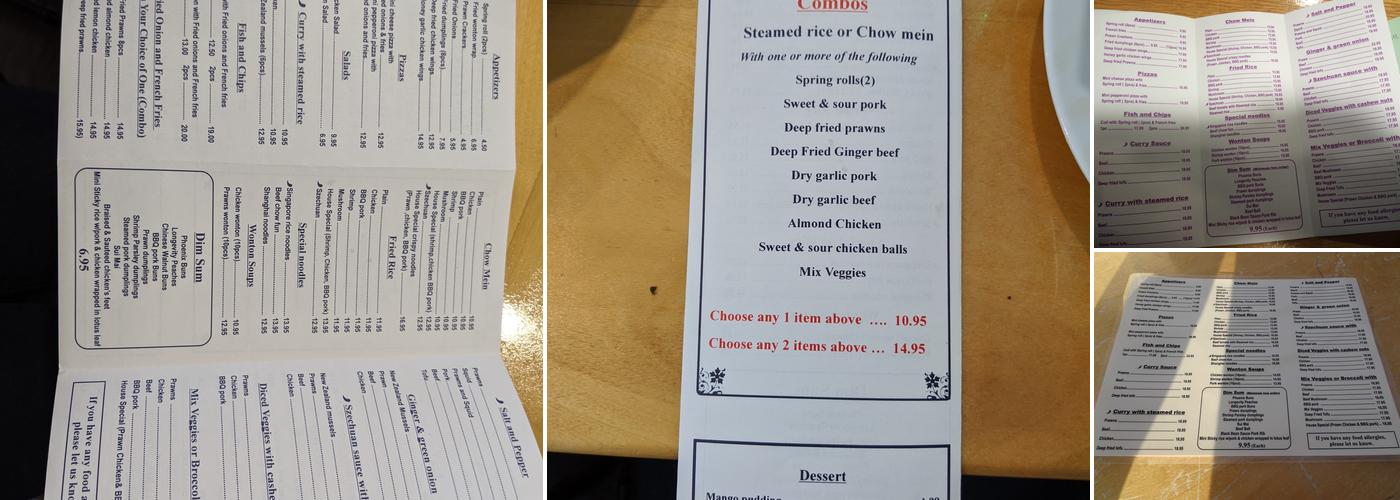 Beach House Restaurant Menu