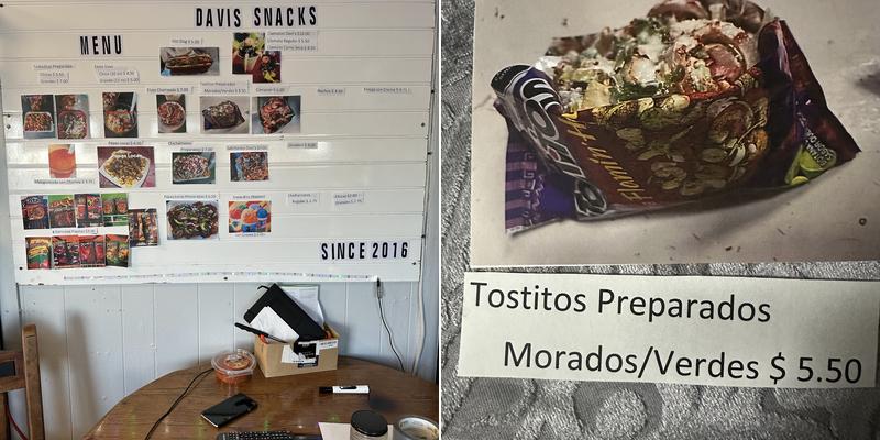 DAVI'S SNACKS Menu