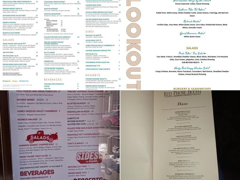 The Lookout at Ole Red Menu