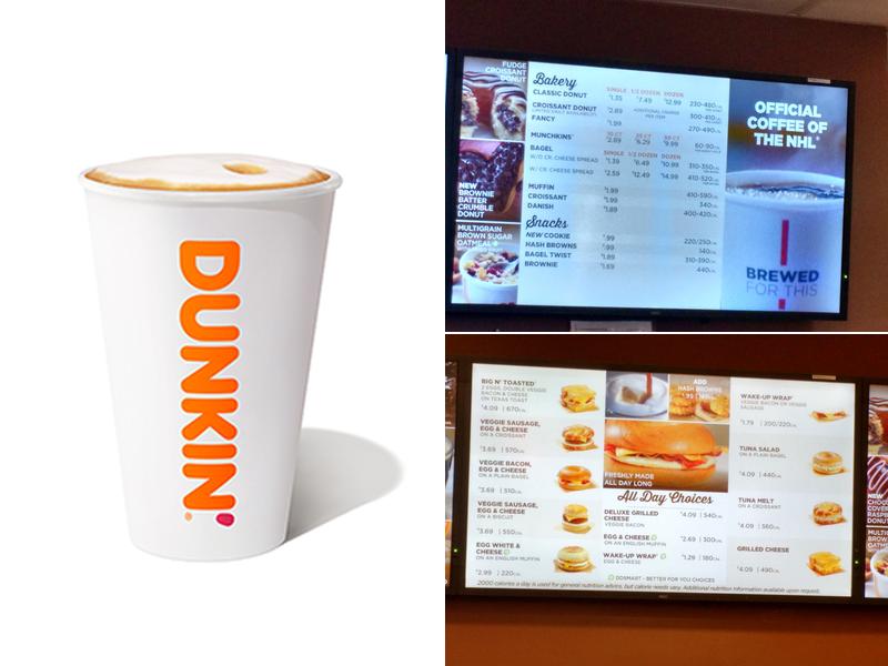 Dunkin' Menu