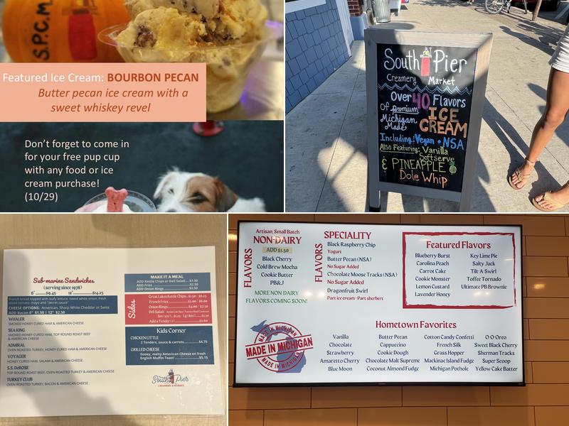 South Pier Creamery & Market Menu