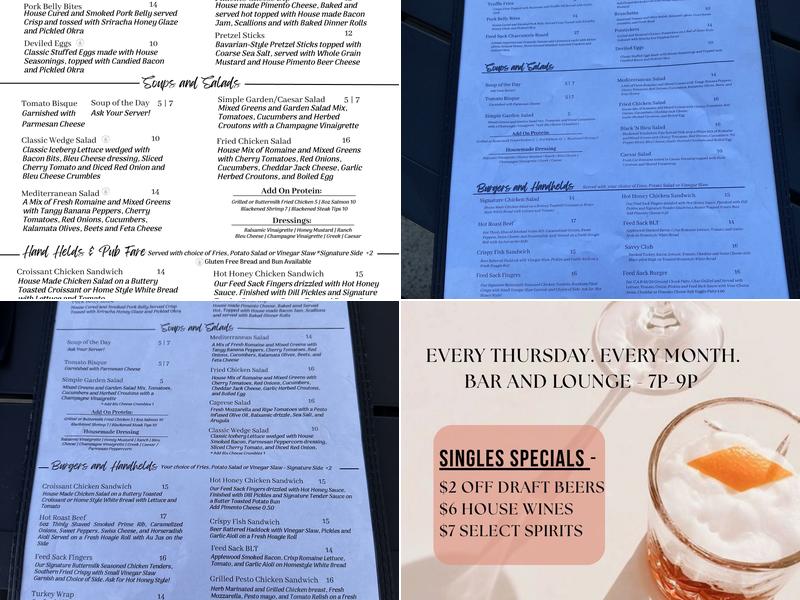 The Feed Sack- Aiken Menu