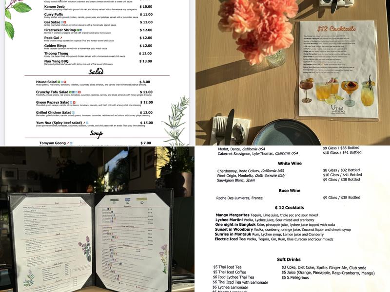 UThai Bistro Menu