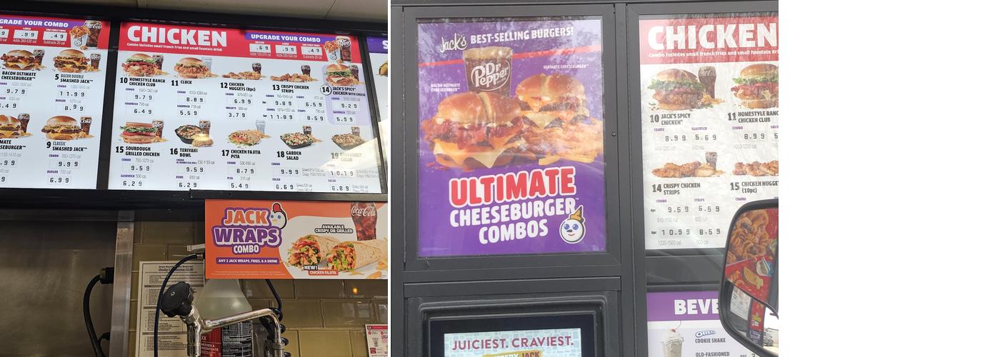 Jack in the Box Menu