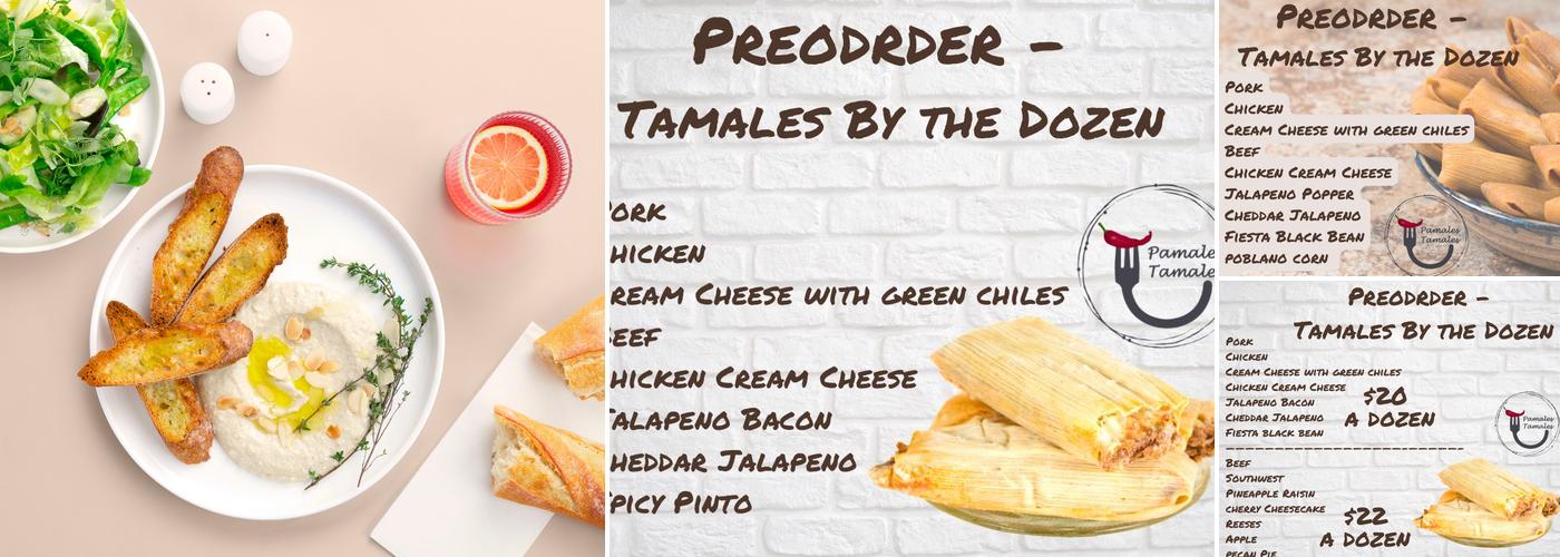 Pamales Tamales Menu