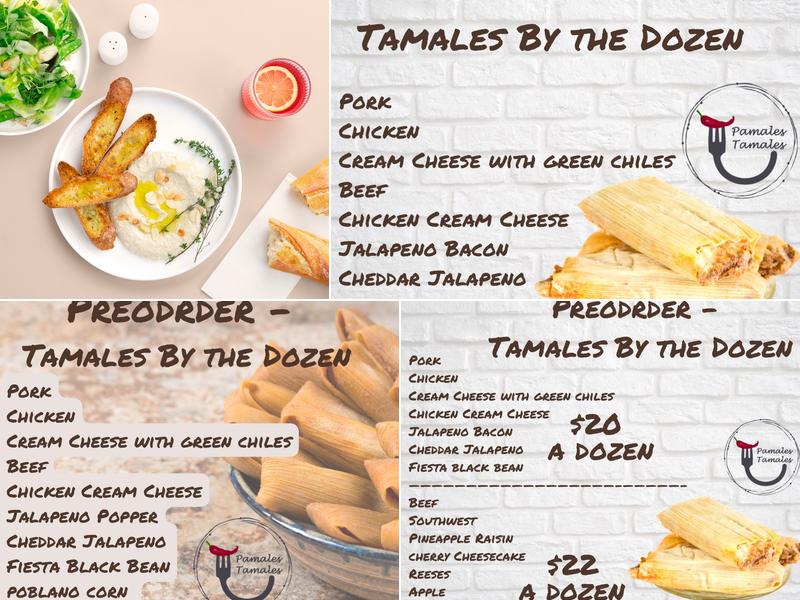 Pamales Tamales Menu