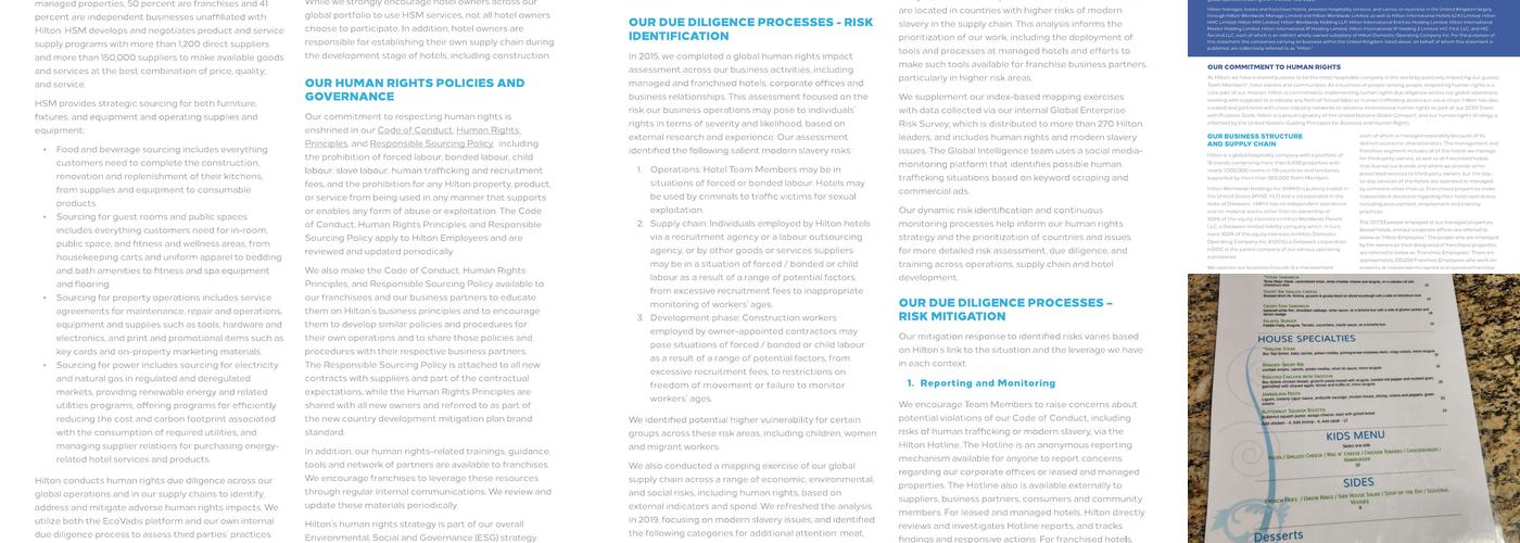 The Blossom Bar and Grill Menu