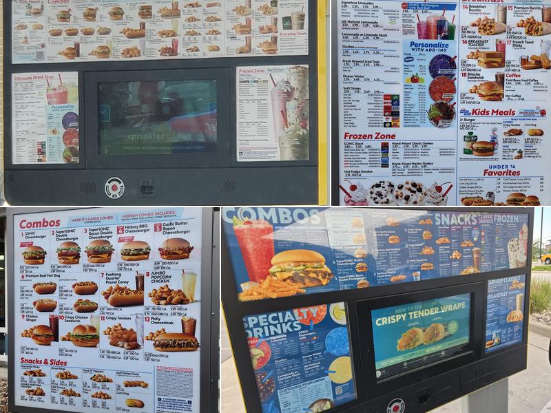 Sonic Drive-In Menu
