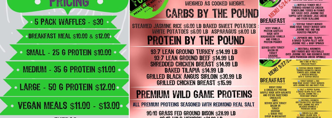 Get Fueled Meals Cafe Fueled Menu