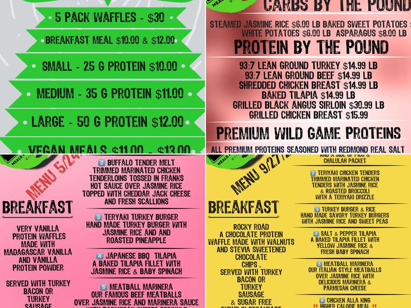 Get Fueled Meals Cafe Fueled Menu