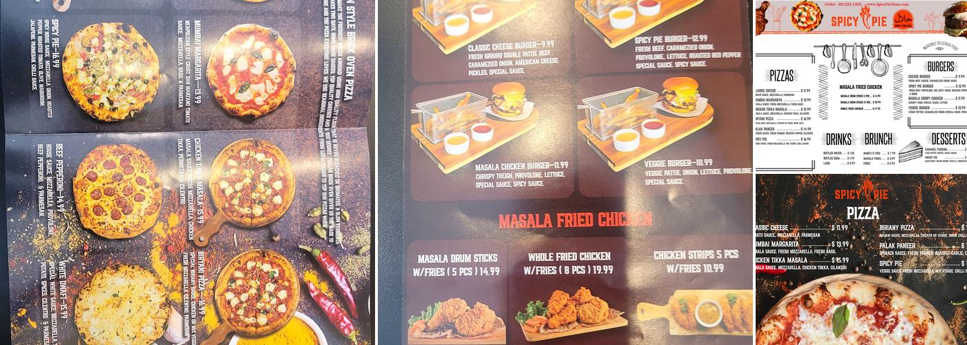 Spicy Pie Menu