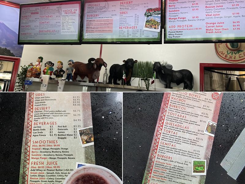 Tacos Los Toritos Menu