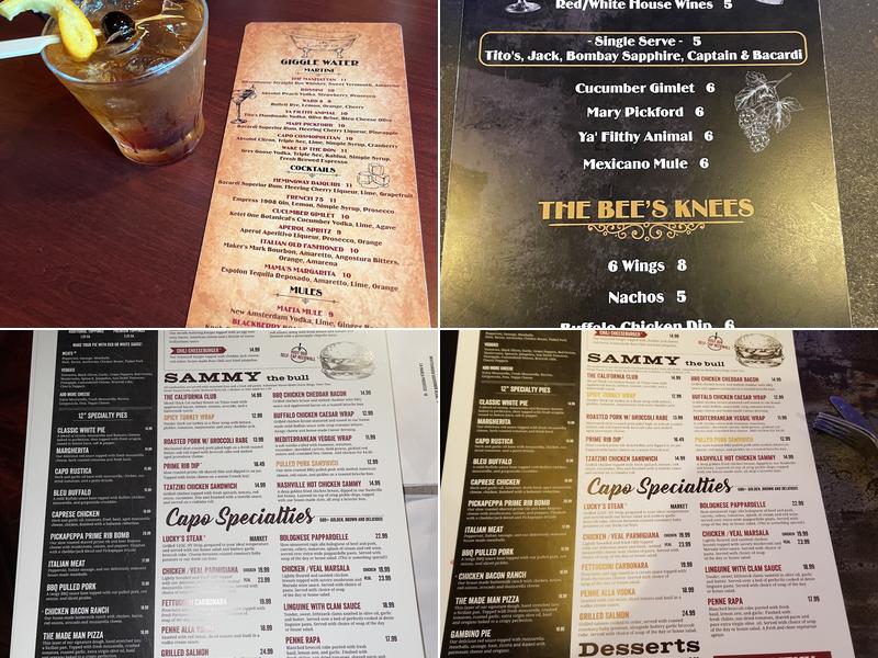 Capo & Co. Keg-Cork-Kitchen Menu