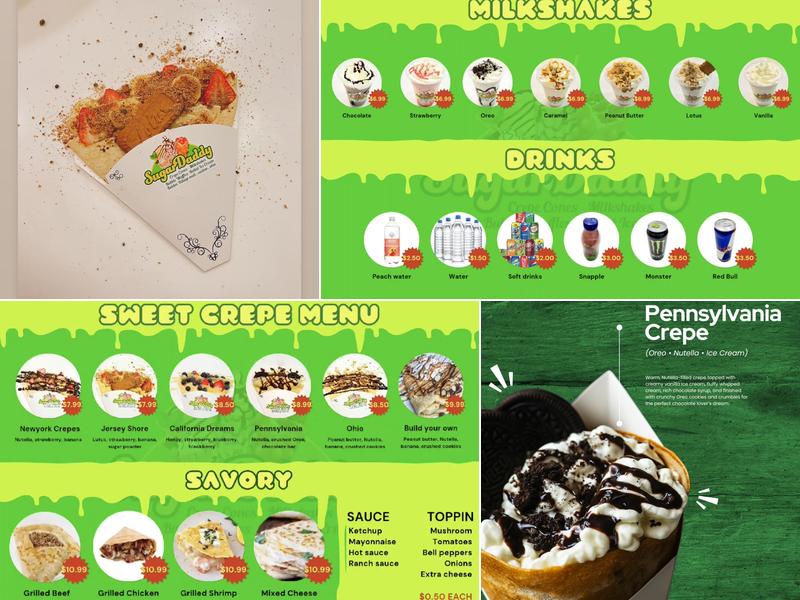 SugarDaddy Menu