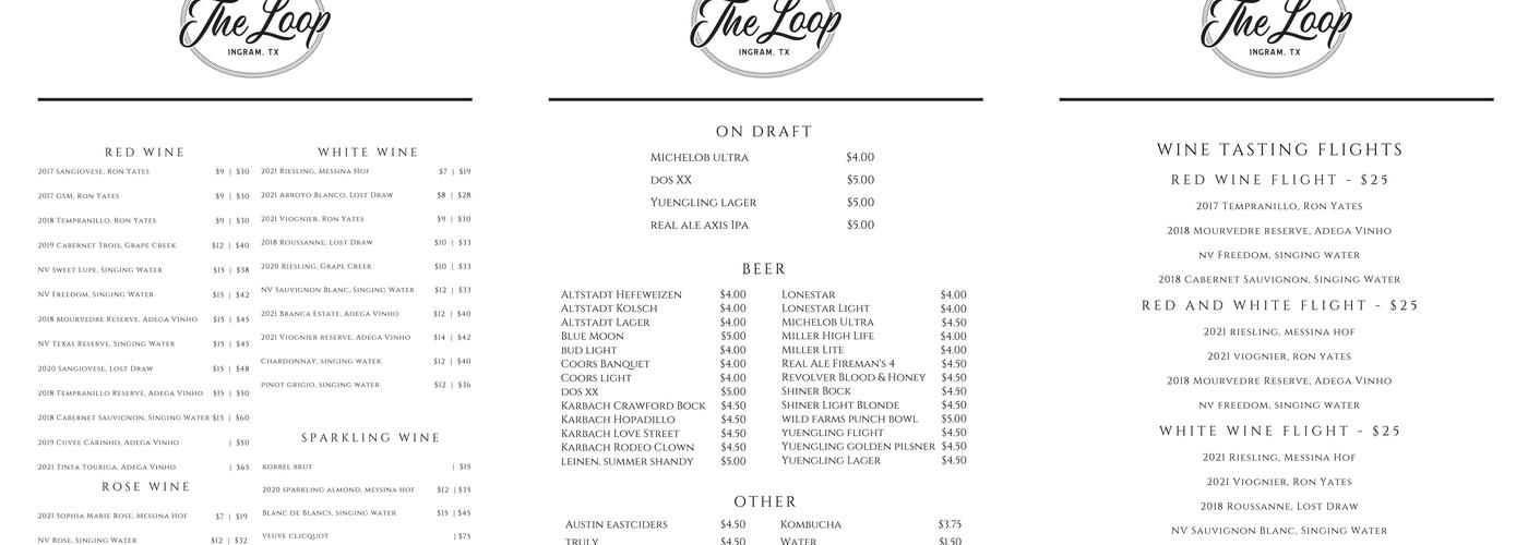 Down On The Loop Menu